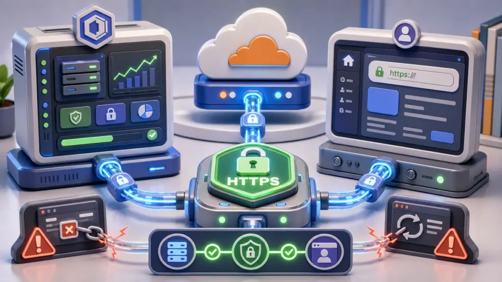 WordPress 配置 HTTPS：1Panel、Cloudflare 和后台地址都要改