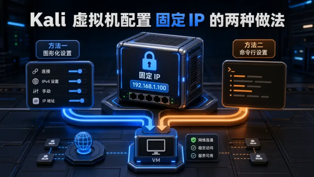 Kali 虚拟机配置固定 IP 的两种做法