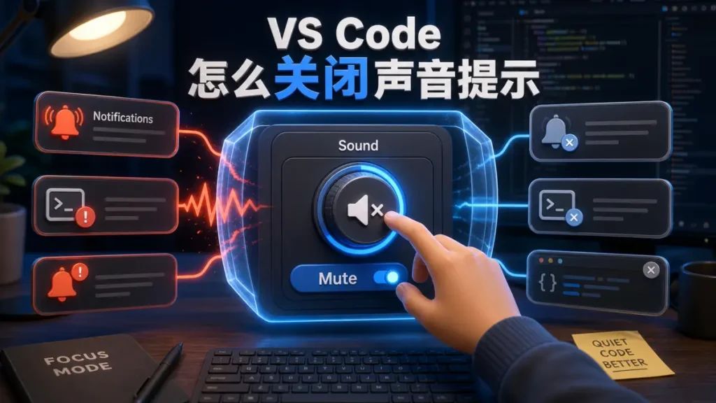 VS Code 怎么关闭声音提示