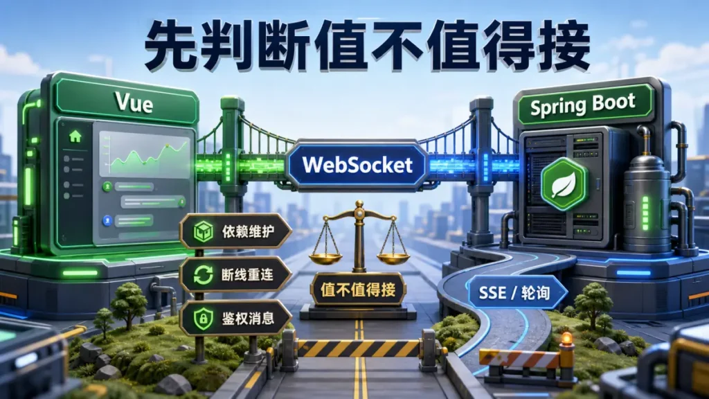 Vue 对接 Spring Boot WebSocket，先确认前后端库值不值得接