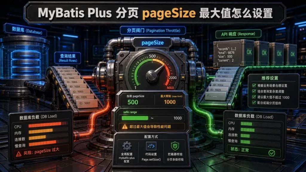 MyBatis Plus 分页 pageSize 最大值怎么设置