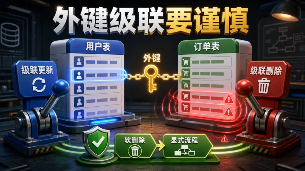 数据库外键级联更新和删除怎么理解