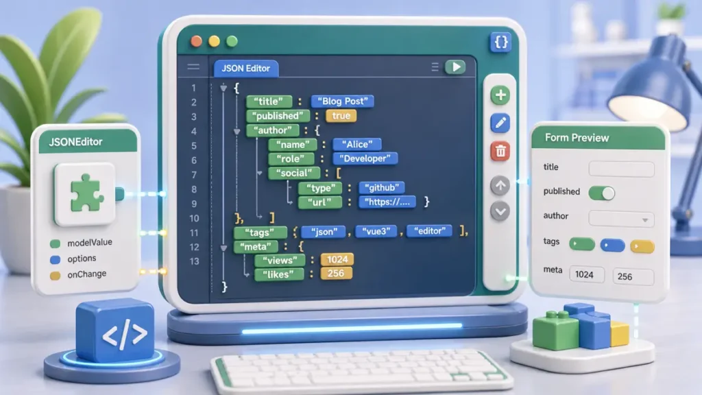 Vue3 集成 json-editor-vue3 的使用记录