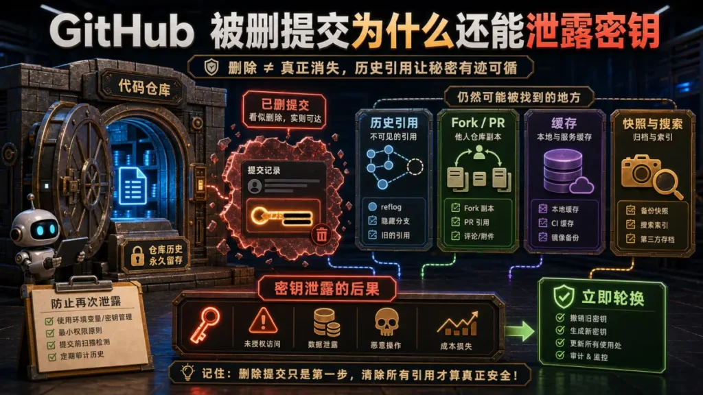 GitHub 被删提交为什么还能泄露密钥
