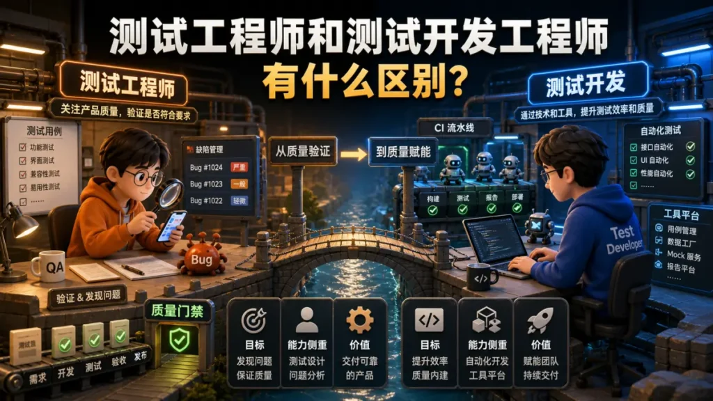 测试工程师和测试开发工程师，有什么区别