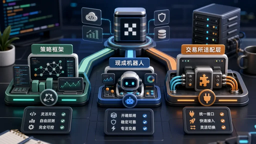想接 OKX 的开源交易机器人，先看这三类方案