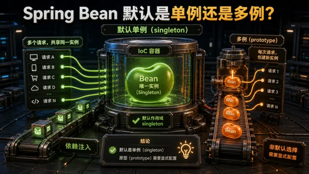 Spring Bean 默认是单例还是多例