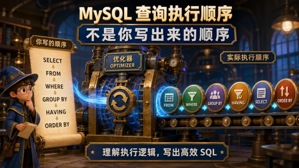 MySQL 查询执行顺序不是你写出来的顺序