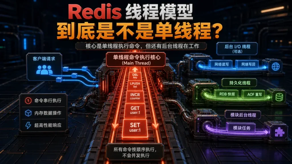Redis 线程模型到底是不是单线程
