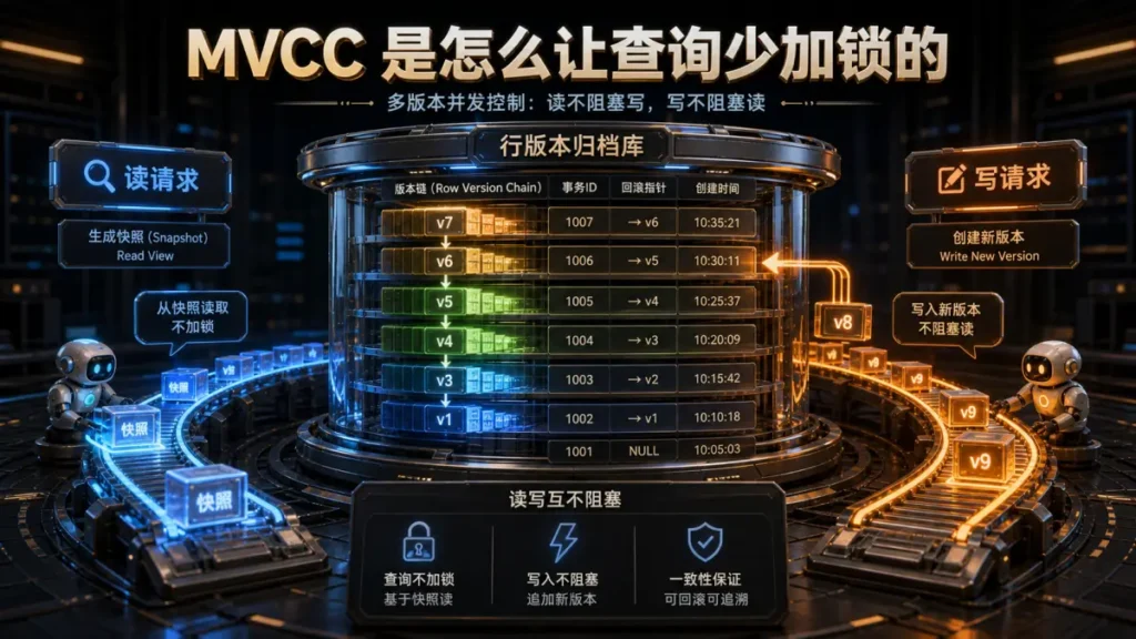 MVCC 是怎么让查询少加锁的