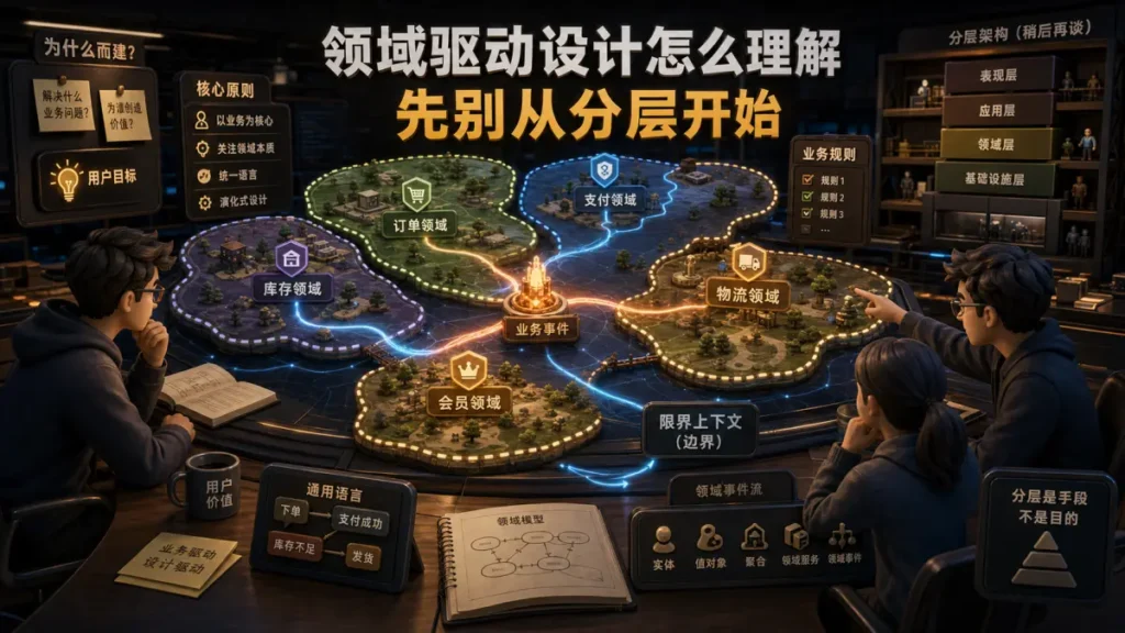 领域驱动设计怎么理解，先别从分层开始