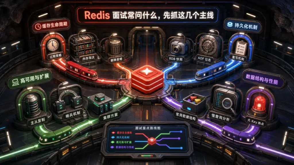 Redis 面试常问什么，先抓这几个主线