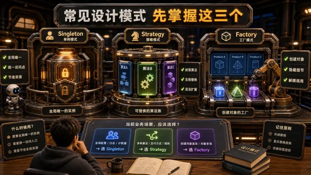 常见设计模式先掌握这三个