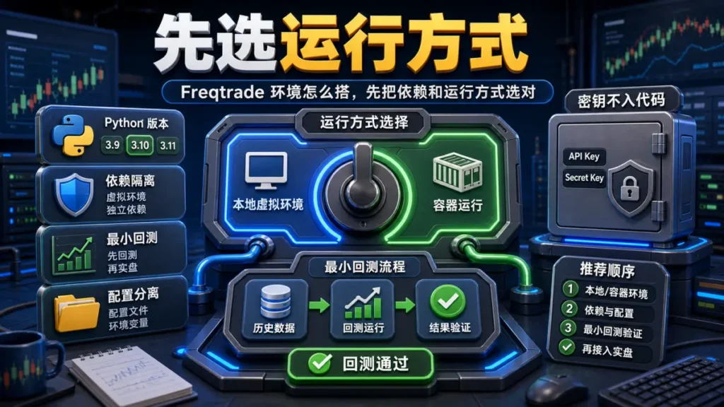 Freqtrade 环境怎么搭，先把依赖和运行方式选对