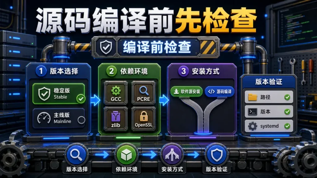 CentOS 7 安装 Nginx，源码编译前先确认这三步