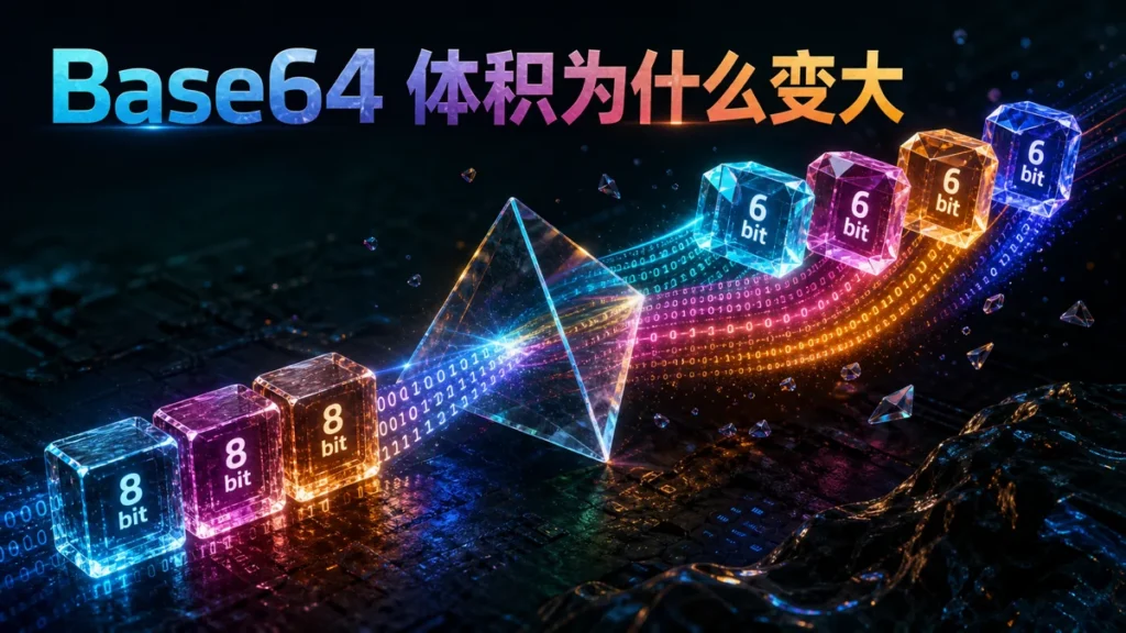 Base64 为什么会让体积变大：从 3 字节到 4 字符说清楚