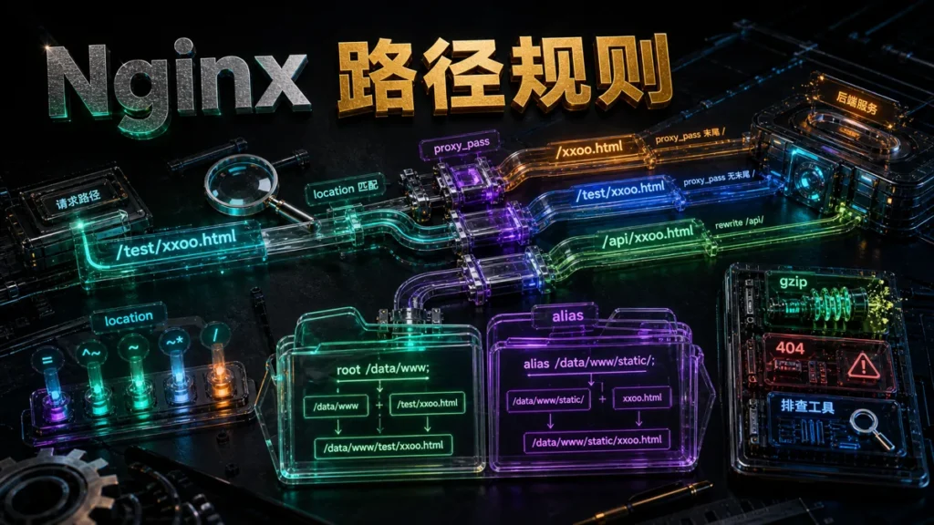 Nginx 反向代理怎么配：先搞懂 location、proxy_pass 尾斜杠和 root/alias