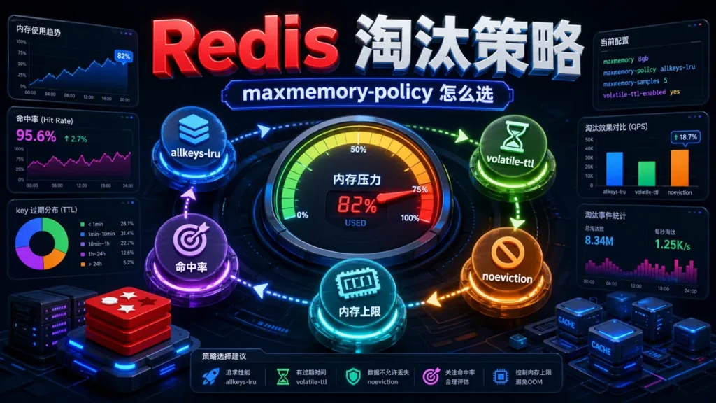 Redis maxmemory-policy 怎么选，先分清缓存键和持久键
