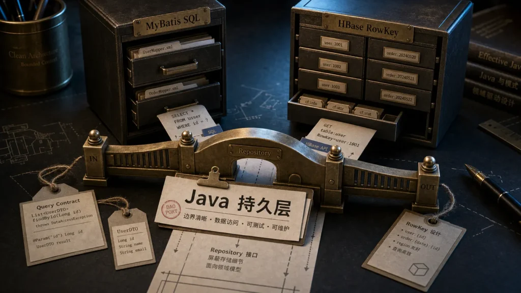 Java 持久层怎么拆：MyBatis、HBase 和数据访问边界
