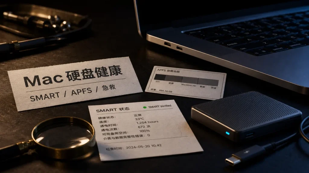 Mac 硬盘健康先看 SMART：别一上来就点急救