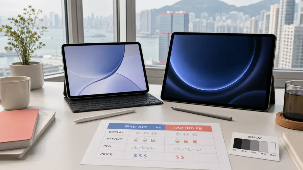 iPad vs Android 平板香港点拣 2026：iPad Air vs Samsung Tab S10 FE