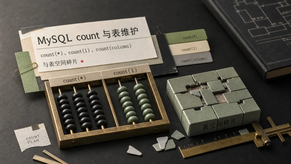 MySQL count 怎么写更稳：count(*)、count(1) 和表碎片维护
