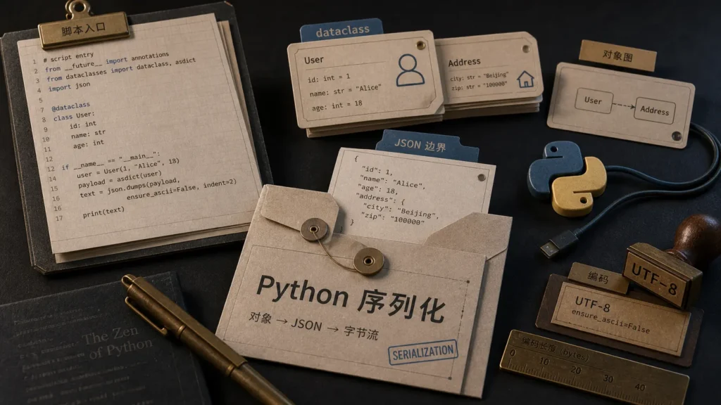 Python 语言基础和序列化：脚本、对象和 JSON 边界