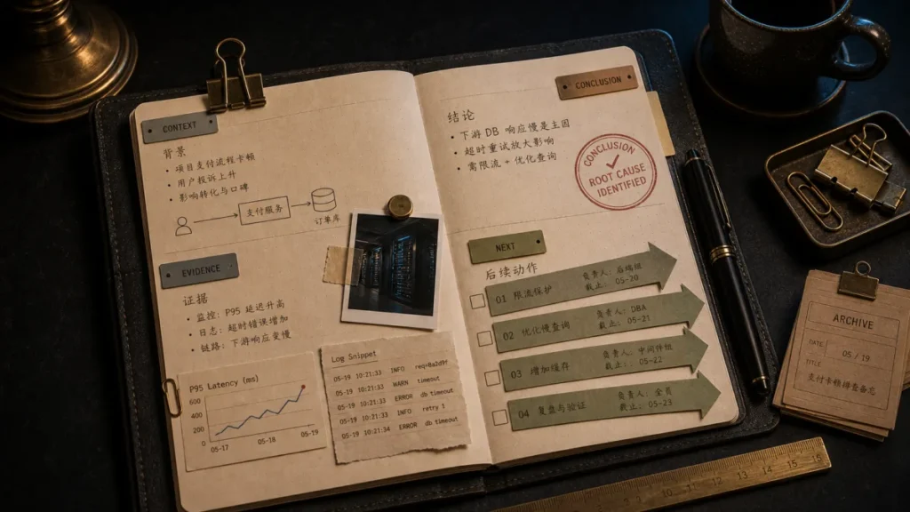 工作备忘怎么写才有用：背景、结论、证据和后续动作