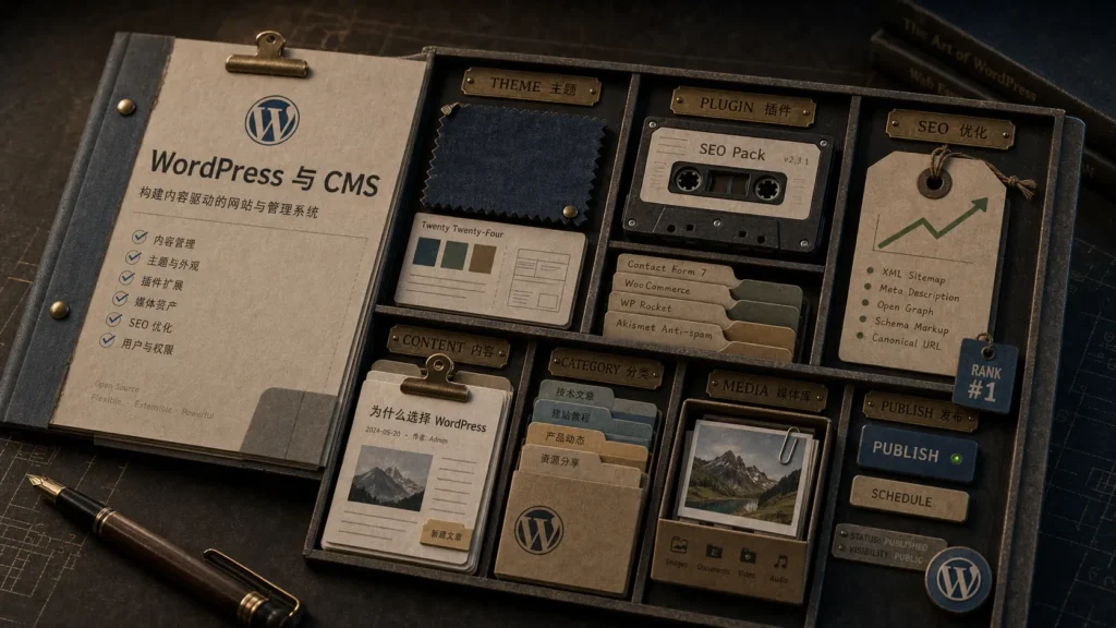 WordPress 与 CMS 怎么选：内容站、主题和插件边界